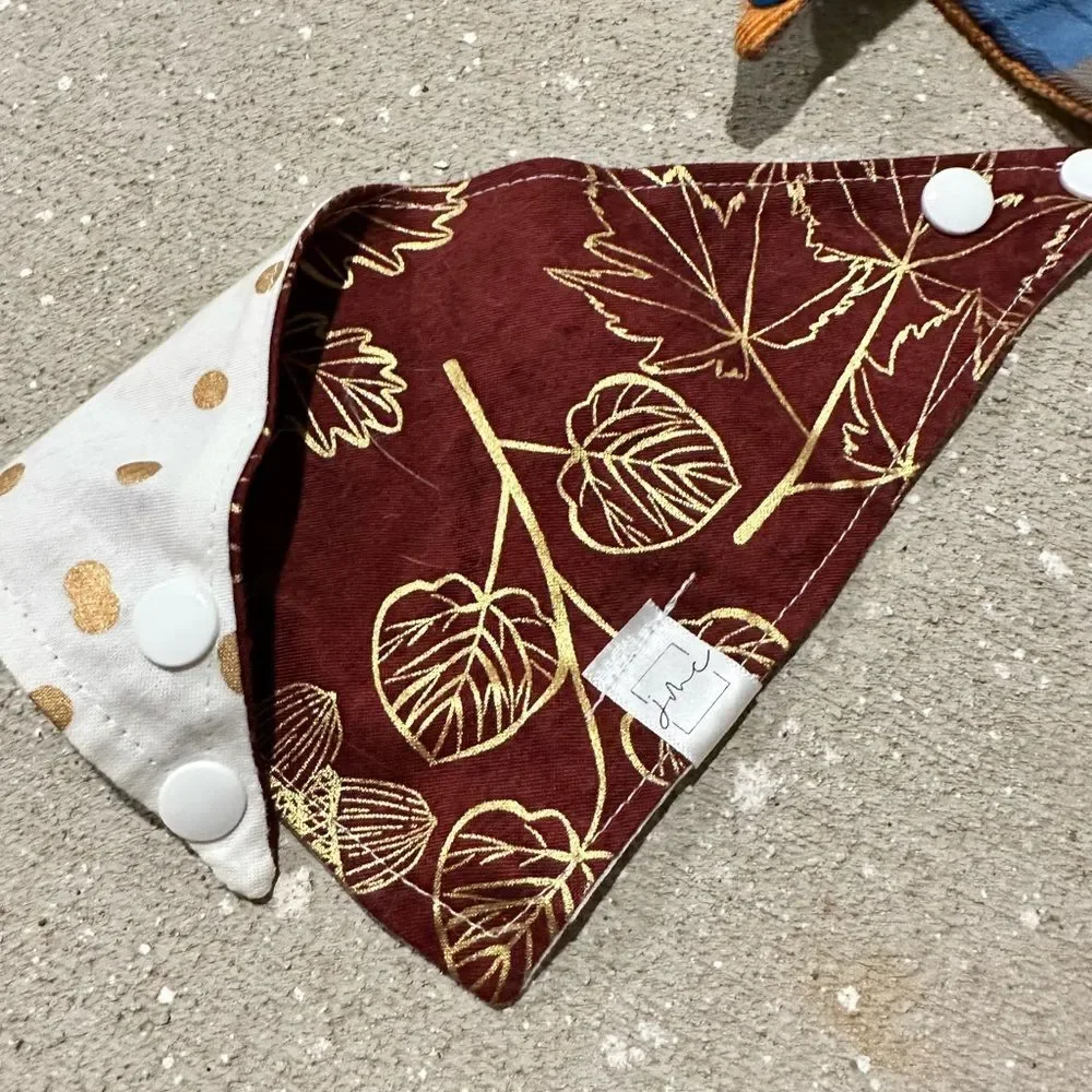 Fall themed cat bandanas